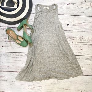 Abercrombie grey High Neck Tank Swing Dress